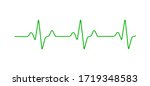 heart rate graph. heart beat... | Shutterstock .eps vector #1719348583