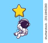 Astronaut Floating With Star...