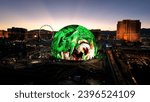 Small photo of Las Vegas, Nevada, United States - 12.1.2023 - Las Vegas Sphere At Nevada In Las Vegas United States. Editorial Special Selection. Famous Night Landscape.