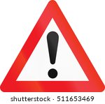 warning road sign used in... | Shutterstock . vector #511653469
