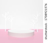 white podium stage backdrop... | Shutterstock . vector #1708921576