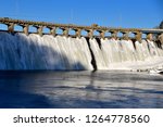 Frozen Over Hydro Electric Dam...