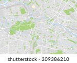 vector map of the city center... | Shutterstock .eps vector #309386210