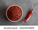 Red pepper flakes.red chili...