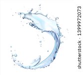 water splash transparent... | Shutterstock .eps vector #1399972073