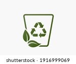 eco garbage line icon.... | Shutterstock .eps vector #1916999069