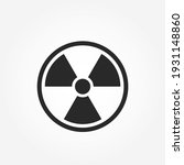nuclear symbol. atomic and... | Shutterstock .eps vector #1931148860