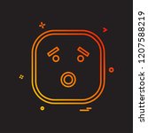 sad emoji icon design vector | Shutterstock .eps vector #1207588219