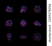 set of 9 icons  for web ... | Shutterstock .eps vector #1209278356