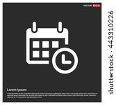 web line icon. calendar | Shutterstock .eps vector #443310226