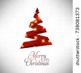 happy christmas. happy new year.... | Shutterstock .eps vector #738081373