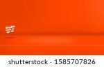 vector empty vivid red orange... | Shutterstock .eps vector #1585707826