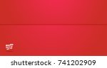 vector of empty vivid red... | Shutterstock .eps vector #741202909