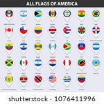 all flags of the countries of... | Shutterstock .eps vector #1076411996