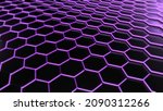 abstract futuristic hexagon... | Shutterstock . vector #2090312266