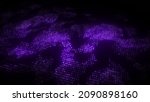 flow glow bright particles on... | Shutterstock . vector #2090898160