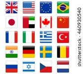 set of popular country flags.... | Shutterstock .eps vector #460930540