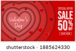 valentine's day special offer... | Shutterstock .eps vector #1885624330