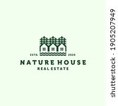 house line art modern logo... | Shutterstock .eps vector #1905207949
