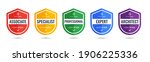 certified logo badge shield... | Shutterstock .eps vector #1906225336