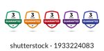 3 years guarantee logo badge... | Shutterstock .eps vector #1933224083