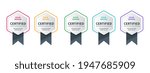 logo badge for certificate... | Shutterstock .eps vector #1947685909