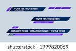 purple lower third vector with... | Shutterstock .eps vector #1999820069