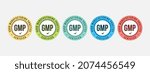 gmp  good manufacturing... | Shutterstock .eps vector #2074456549