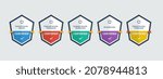 certified security seal logo... | Shutterstock .eps vector #2078944813