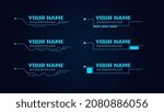 digital callouts titles. set of ... | Shutterstock .eps vector #2080886056