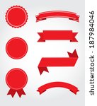 a collection of vector seal ... | Shutterstock .eps vector #187984046