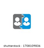 social distancing related icon... | Shutterstock .eps vector #1708109836