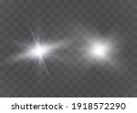 white glowing light explodes on ... | Shutterstock .eps vector #1918572290
