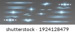blue horizontal lens flares... | Shutterstock .eps vector #1924128479