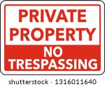 Square Sign Private Property