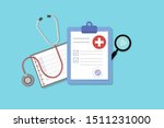 medical form list with results... | Shutterstock .eps vector #1511231000
