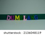 Small photo of Words ' Dumelang' on white background. 'Dumelang' is the word Northern Sotho greeting or say Hello.