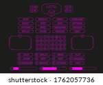 neon ui kit for app and games.... | Shutterstock .eps vector #1762057736