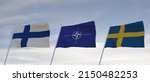 Flags of sweden nato and...