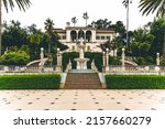 The Hearst Castle garden in San Simeon, California