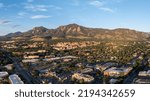 Morning sunrise photo of Boulder, Colorado  Highlights the city with a contrast on the mountains 