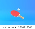 Red Racket For Table Tennis...