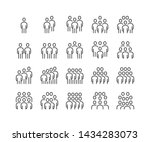 modern outline icon design set  ... | Shutterstock .eps vector #1434283073