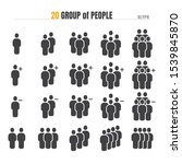 group of people with add plus... | Shutterstock .eps vector #1539845870