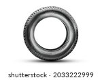 isolate tire, side view, icon on a white background