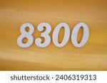 Small photo of The golden yellow painted wood panel for the background, number 8300, is made from white painted wood.