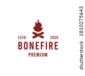 bonfire premium vector logo... | Shutterstock .eps vector #1810275643