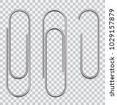 set of paperclips | Shutterstock .eps vector #1029157879