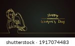 black and gold happy... | Shutterstock .eps vector #1917074483