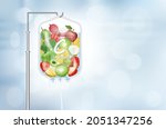 different fruit vegetable... | Shutterstock .eps vector #2051347256